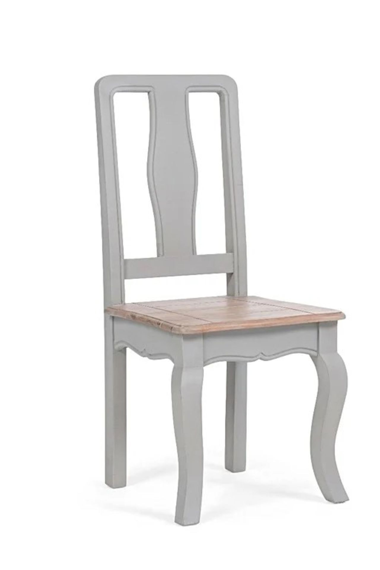 A set of 3 x Parisian White Oak Shabby Chic Dining Chair has decidedly feminine curves.