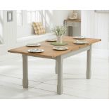Somerset 130cm Oak and Grey Extending Dining Table The Oxford collection, exhibiting classic,