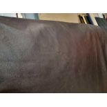 Mastrotto Hudson Chocolate Leather Hide approximately 3.4mÂ² 2 x 1.7cm ( Hide No,243)