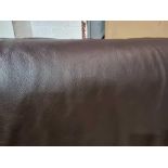 Mastrotto Hudson Chocolate Leather Hide approximately 3.2mÂ² 2 x 1.6cm ( Hide No,230)