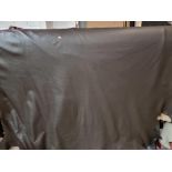 Yarwood Hammersmith Chocolate Leather Hide approximately 5.06mÂ² 2.3 x 2.2cm ( Hide No,81)