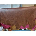 Roseal Seattle Cigar Leather Hide approximately 3.4mÂ² 2 x 1.7cm ( Hide No,180)