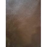 Chocolate Leather Hide approximately 4.8mÂ² 2.4 x 2cm ( Hide No,127)