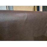 Chocolate Leather Hide approximately 5.04mÂ² 2.4 x 2.1cm ( Hide No,223)