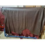 Mastrotto Hudson Chocolate Leather Hide approximately 4.75mÂ² 2.5 x 1.9cm ( Hide No,38)