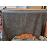 Antique Brown Leather Hide approximately 3.3mÂ² 2.2 x 1.5cm ( Hide No,156)