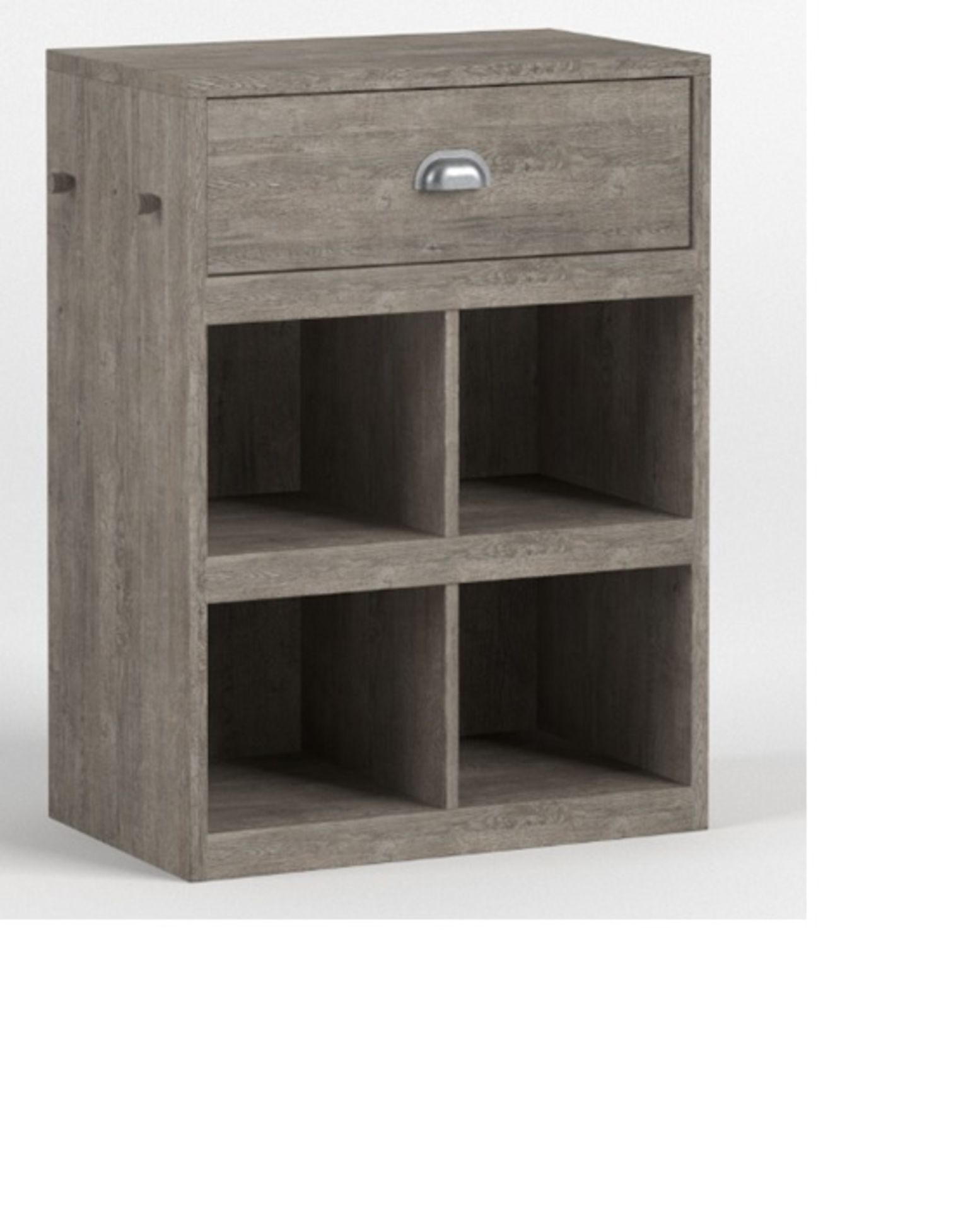 Boot Cabinet- A Utility Piece With 4 Shoe Cubbies And Drawer Crafted From Solid Scandinavian Pine 57