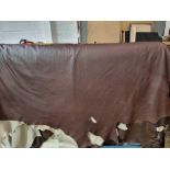 Andrew Muirhead 523251.1 AH002 Cinnamon Leather Hide approximately 4.6mÂ² 2.3 x 2cm ( Hide No,67)