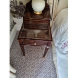 A Pair Of Two Tier Bedside Nightstands With Glass Plate Top Single Drawer With Storage Compartment