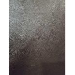 Mastrotto Hudson Chocolate Leather Hide approximately 3.8mÂ² 2 x 1.9cm ( Hide No,168)