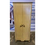 Jonathan Charles Bespoke Wooden Cocktail/Drinks Cabinet with gold trim and handles drawer and