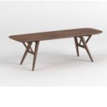 Asher Bench- Crafted From Solid And Veneer Black American Walnut, This Bench Will Fit Well Into A