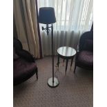 Library Floor Lamp Finished In English Bronze Swing Arm Function With Shade 156cm