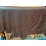 Vintage Brown Leather Hide approximately 3.4mÂ² 2 x 1.7cm ( Hide No,155)