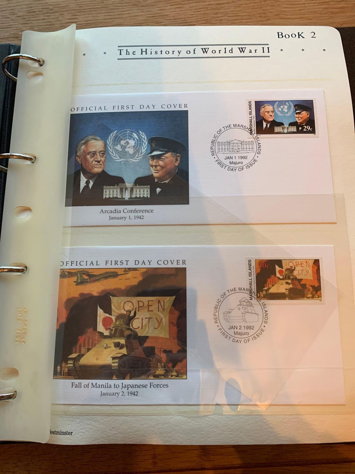Westminster Collection The History Of World War II Official First Day Covers. 7 Complete Binders - Image 6 of 15
