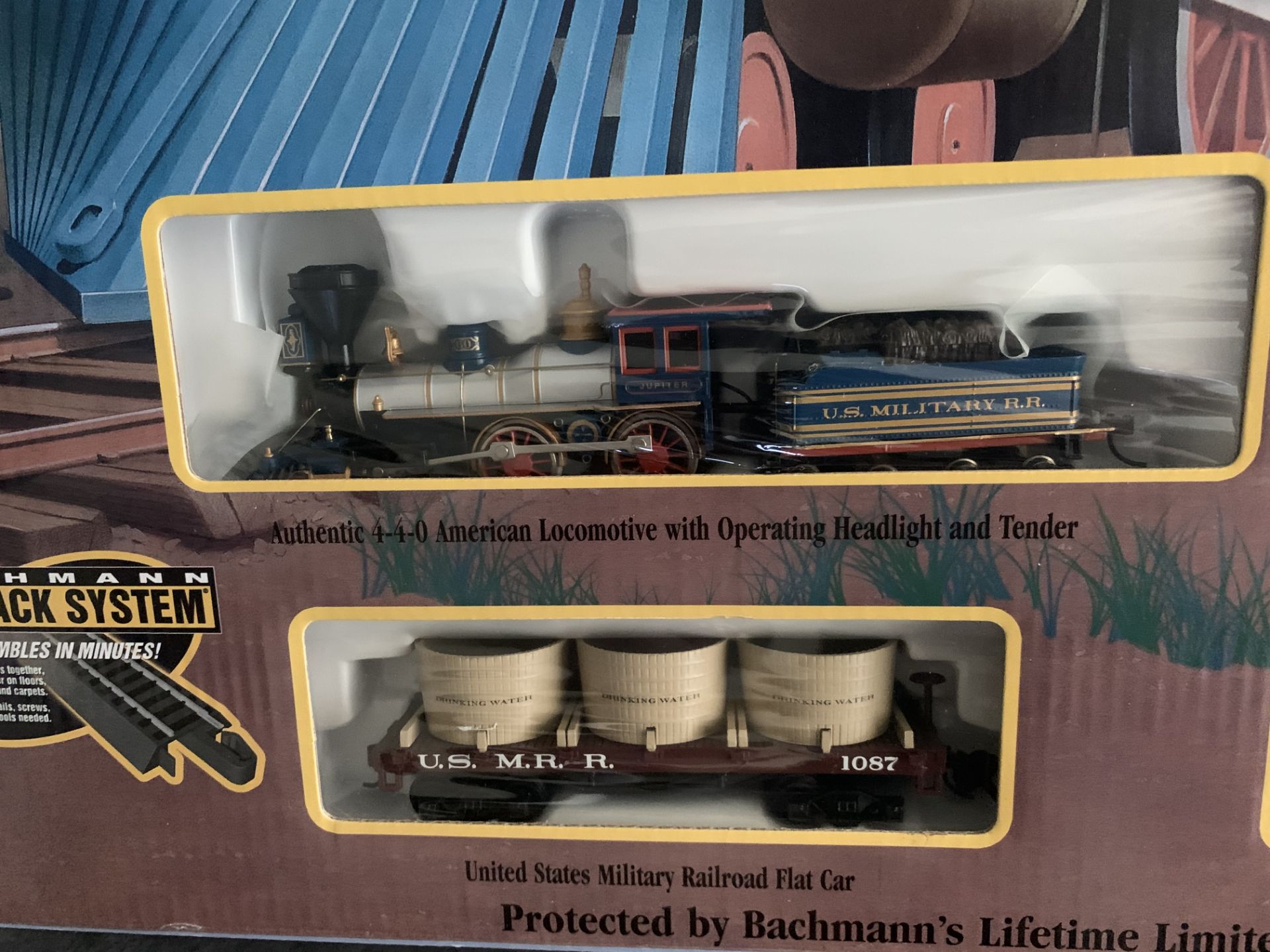 Bachmann USA 00708 Civil War â€“ Union Trainset Contents In Cellophane Includes : 4-4-0 American - Image 3 of 4