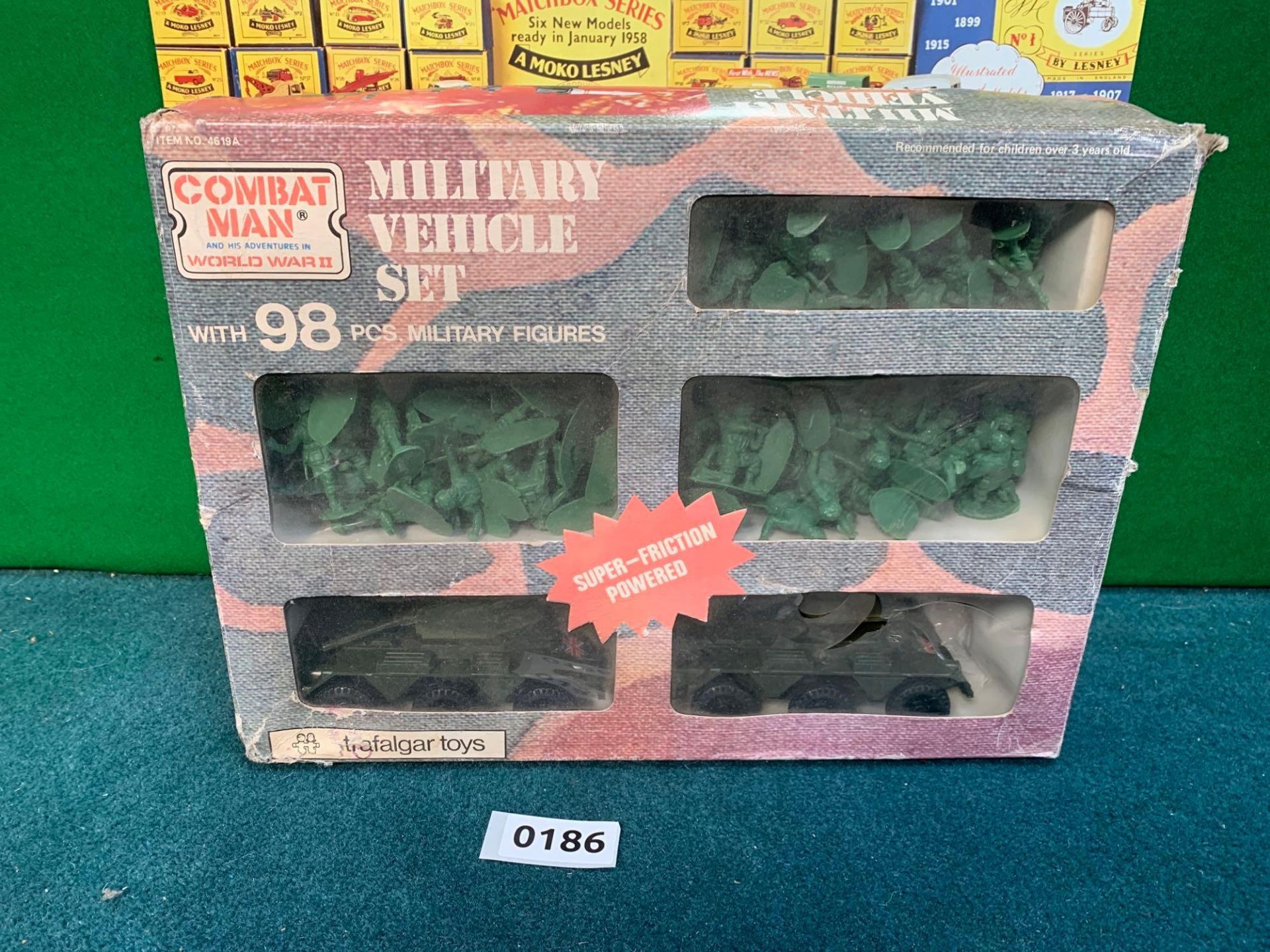 Combat Man Military Vehicle Set With 98 Pieces By Trafalgar Toys