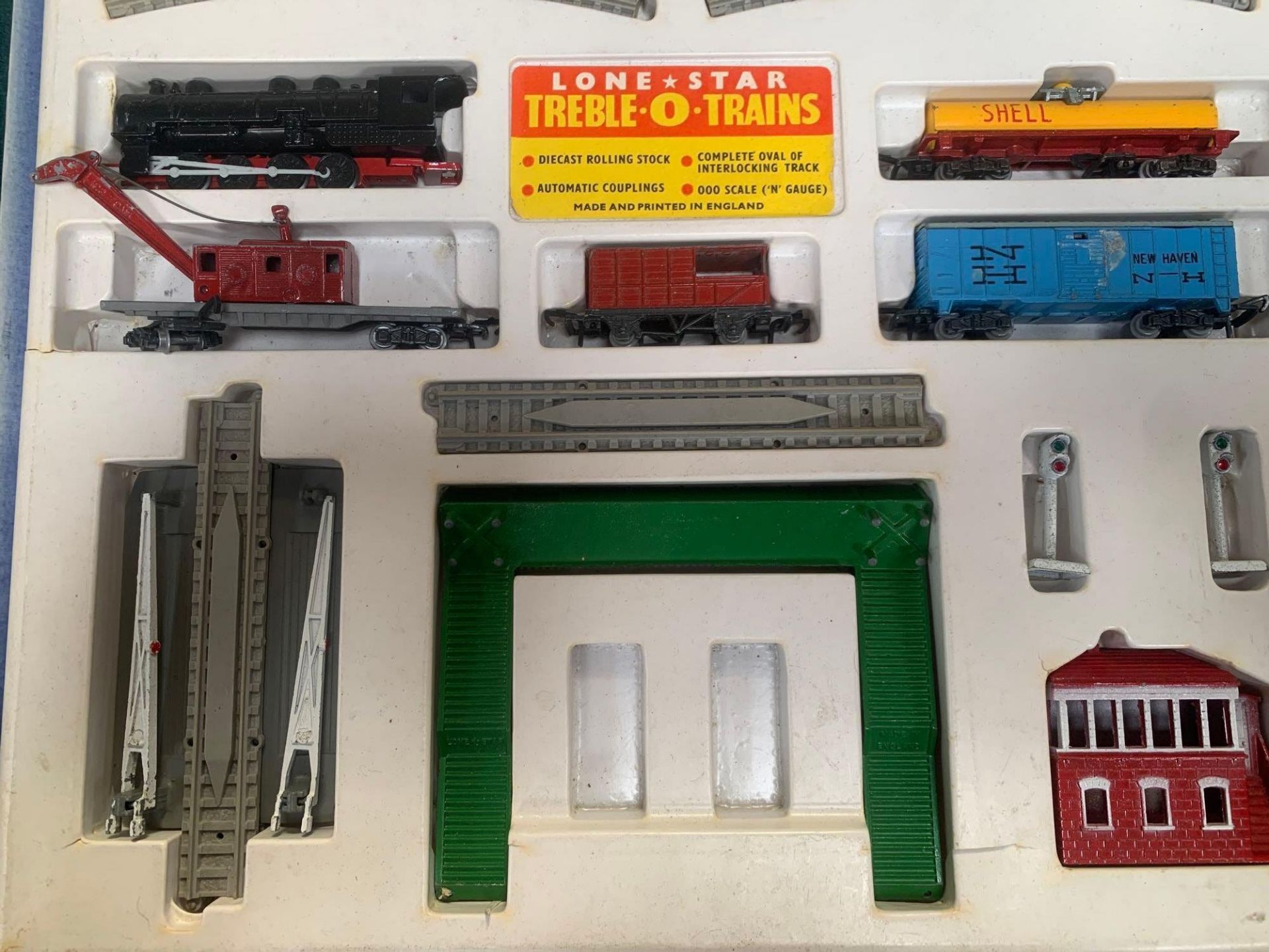 Lone Star Treble -O- Trains Box Has No Lid But Is Complete With Contents As Pictured Trains Track - Image 4 of 8