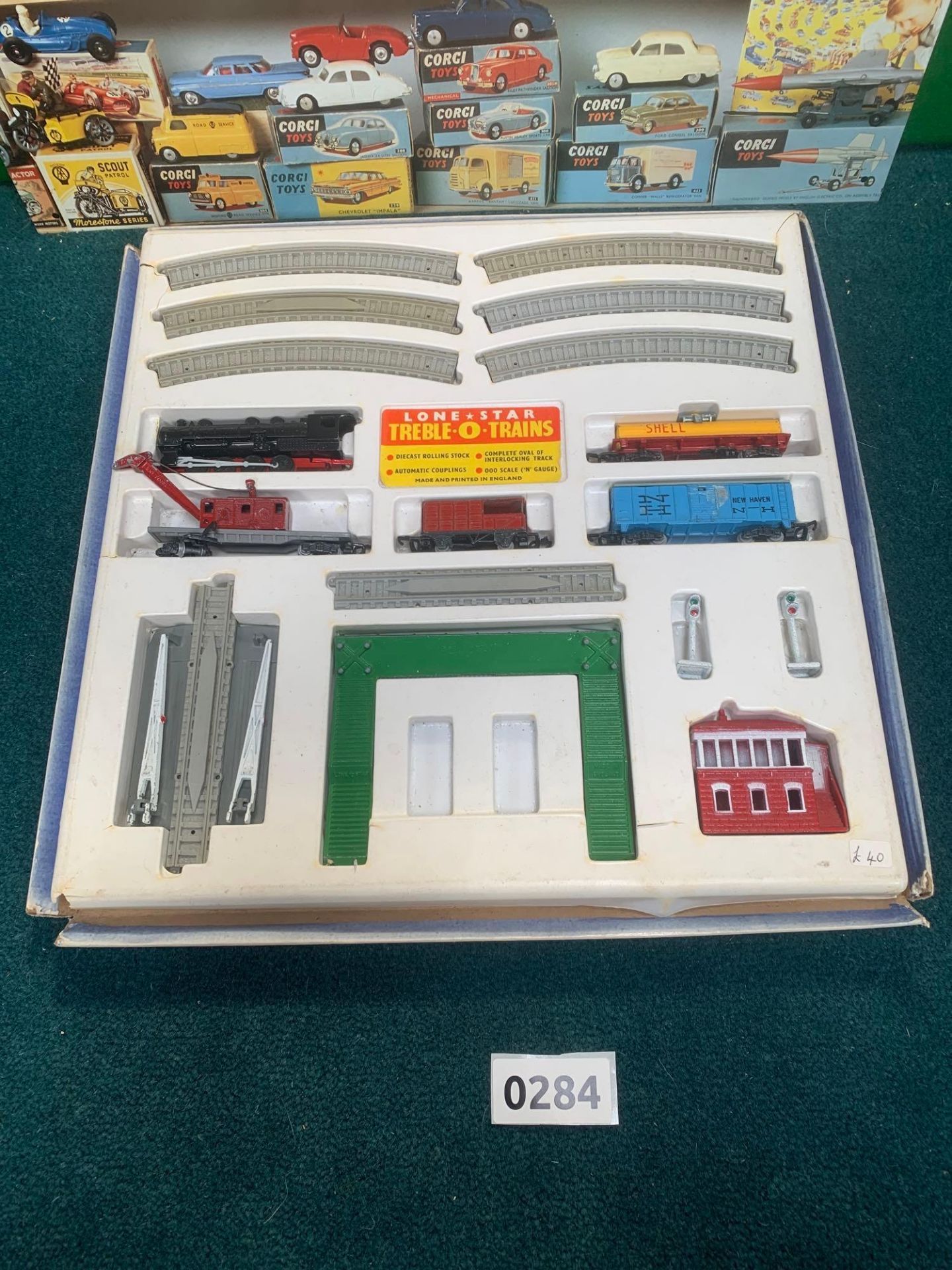 Lone Star Treble -O- Trains Box Has No Lid But Is Complete With Contents As Pictured Trains Track - Bild 2 aus 8