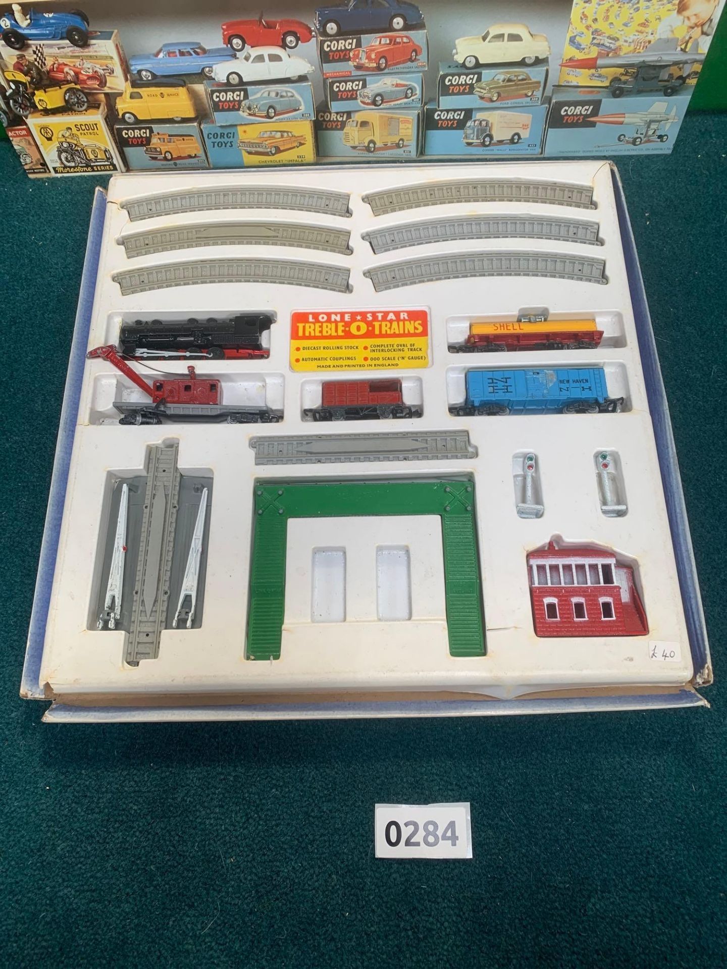 Lone Star Treble -O- Trains Box Has No Lid But Is Complete With Contents As Pictured Trains Track - Image 2 of 8