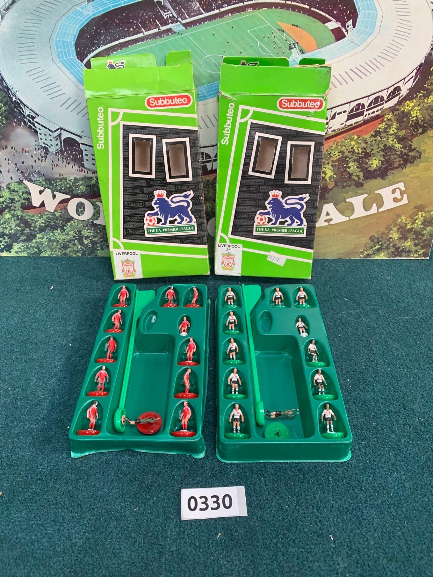Subbuteo Liverpool Team Kits Includes Ref.63741 Premier League Team Liverpool 1996 Home Kit And