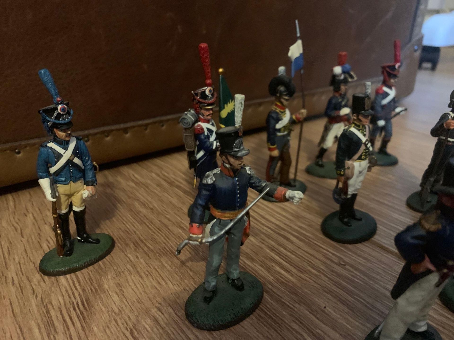 Del Prado Collection 13 x Toy Soldiers Standard Bearer, French Light Infantry 1809. French Navy - Image 3 of 8