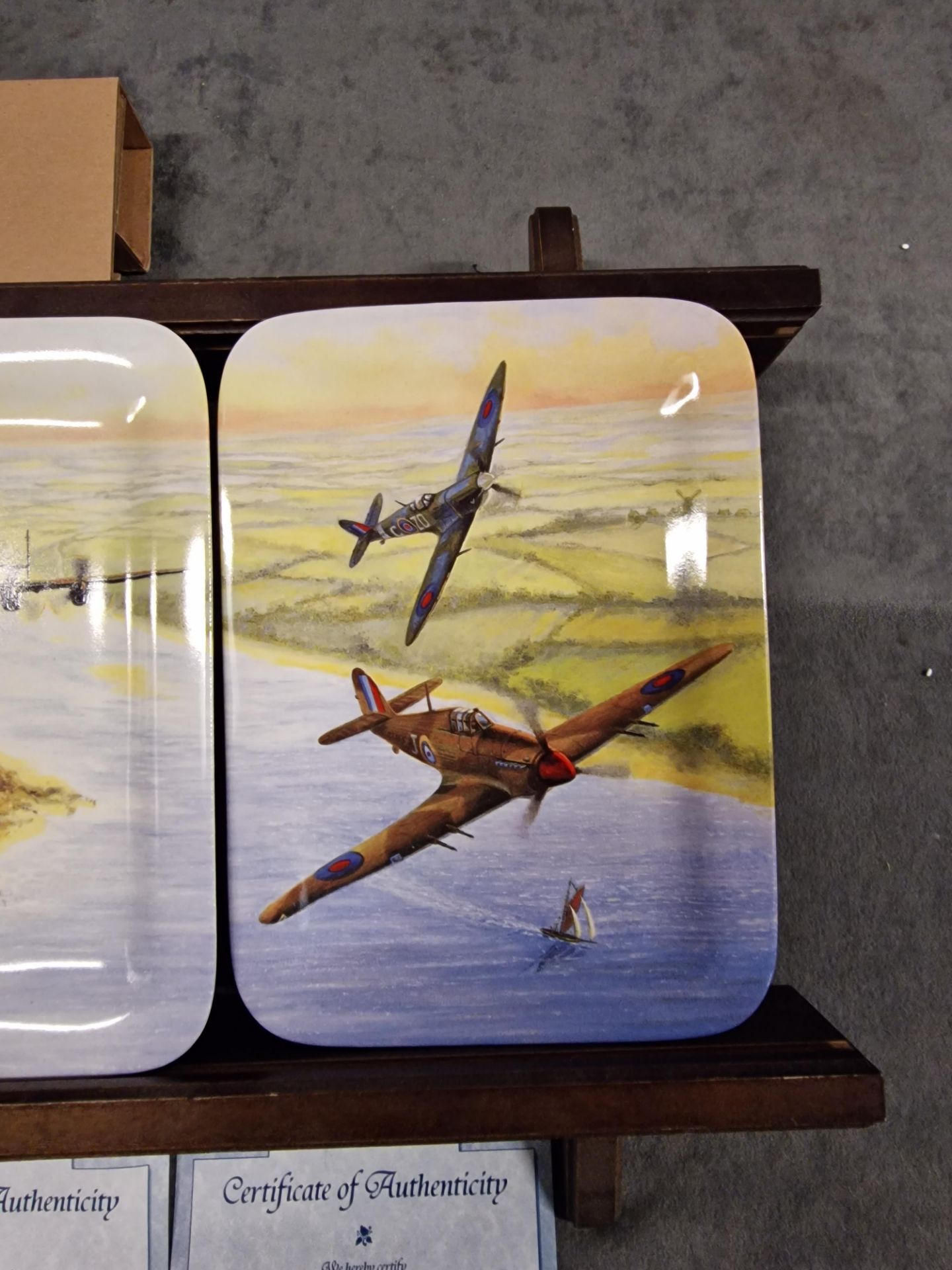 4 X Fine Porcelain The Battle Of Britain Memorial Flight Davenport Commemorative Wall Plates 9” - Bild 7 aus 11