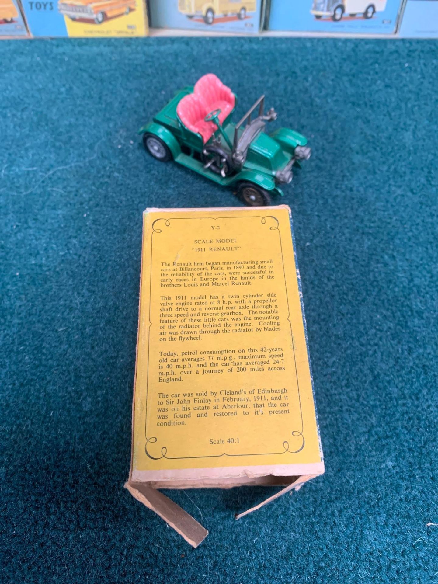 Matchbox Lesney Models Of Yesteryear 1911 Renault Y-12 Box Missing Tab. - Image 6 of 6