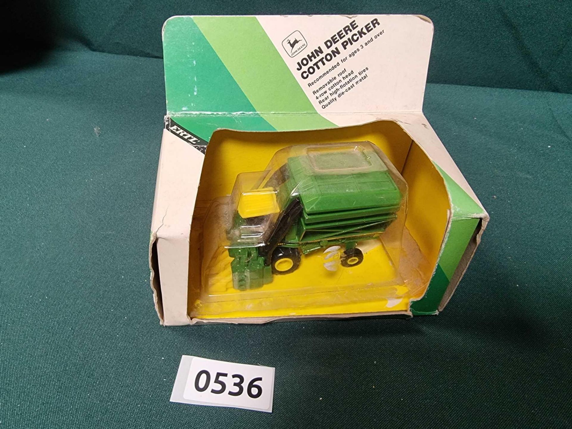 ERTL # 100-1HEO John Deere Cotton Picker 1/80th Scale Diecast Model A Stunning Diecast Of The Famous