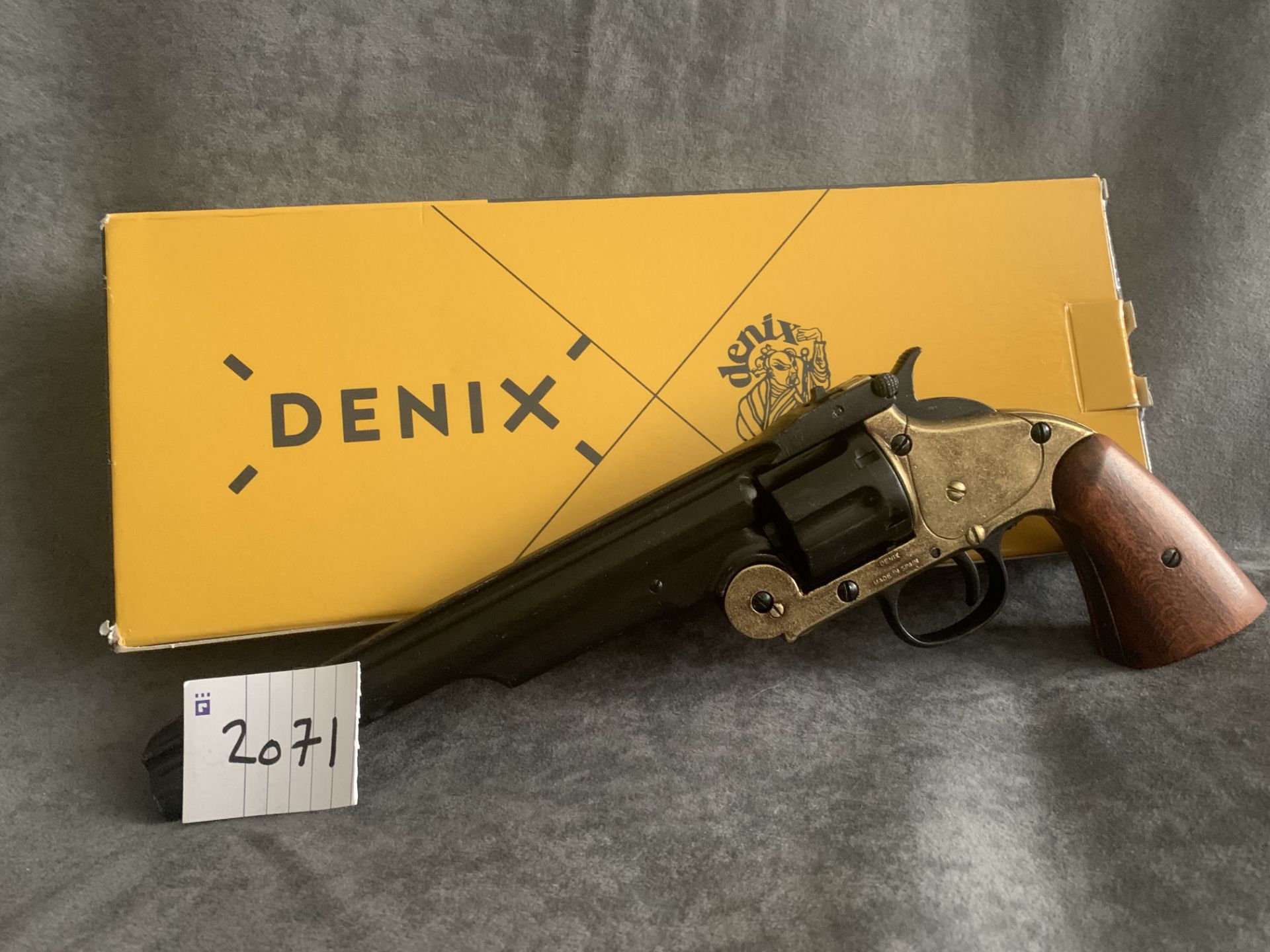 Denix Replicas 1869 Smith & Wesson Schofield Cal.45 Revolver 1008/L Non-Firing Repica These Replicas - Bild 4 aus 6