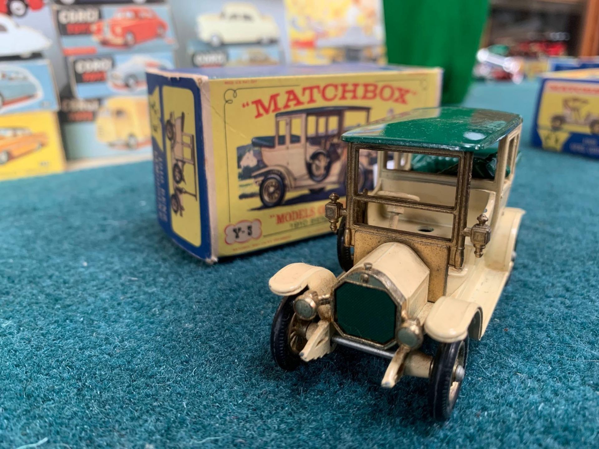 Matchbox Diecast Models Of Yesteryear #Y-3 1910 Benz Limousine In Box - Image 3 of 4
