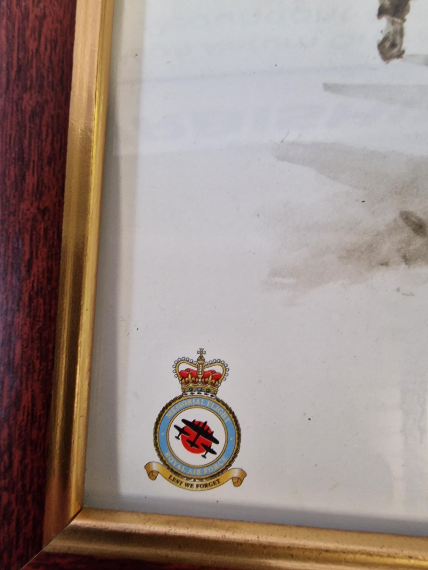 Salute To The Many By Mandy Shepherd Royal Air Force Memorial Flight Print In A Light Wooden & - Bild 4 aus 7