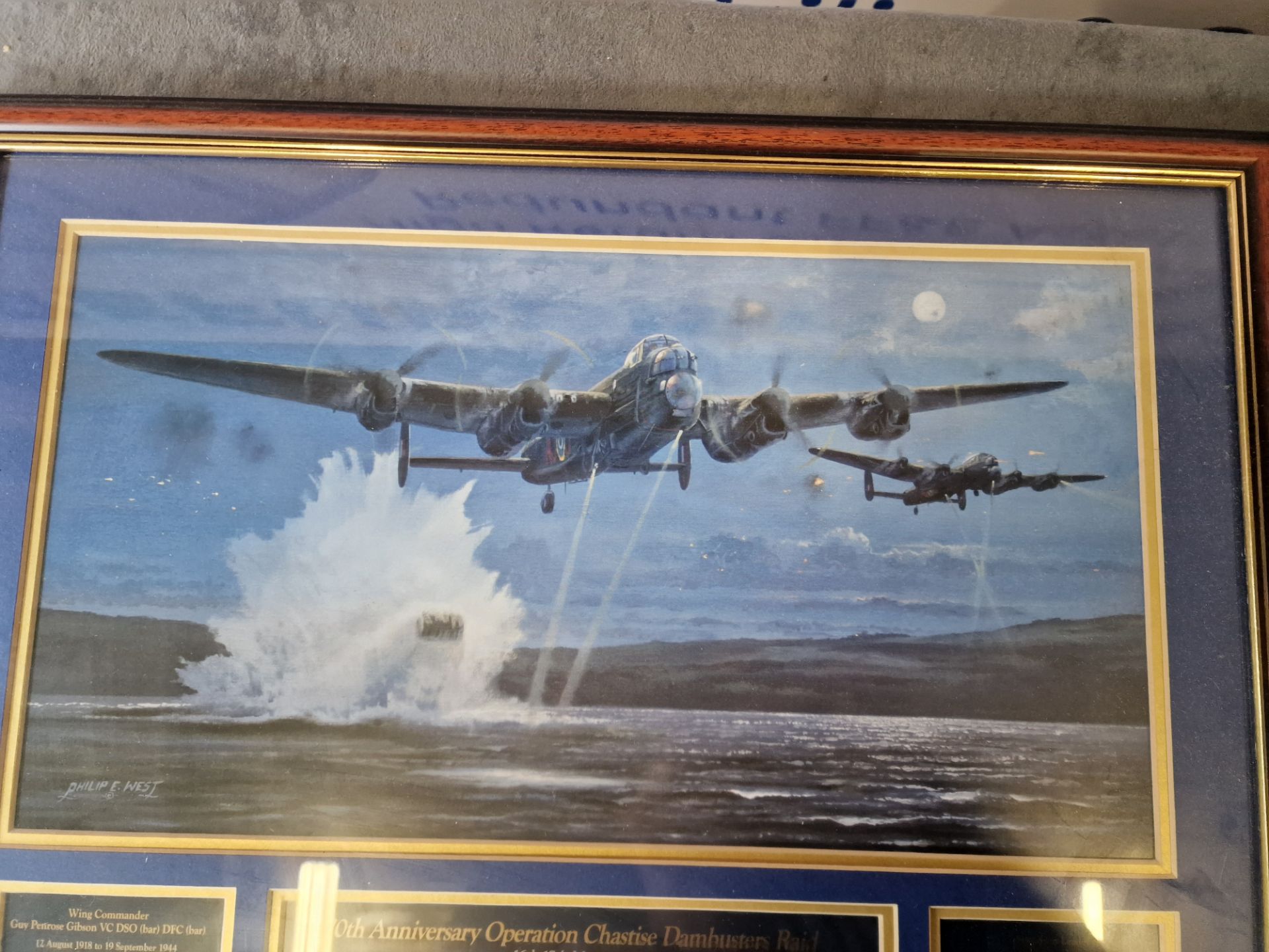 Lancaster Dambusters Commemorative Print Limited To 4999 Editions With Artwork By Philip West. The