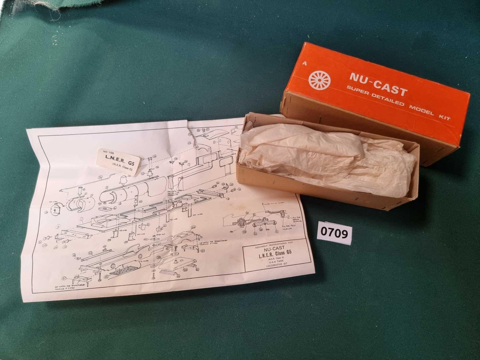 Nu-Cast NC103-LN LNER G5 0-4-4T Locomotive Kit As New In Original Box With Original Instructions - Bild 2 aus 2