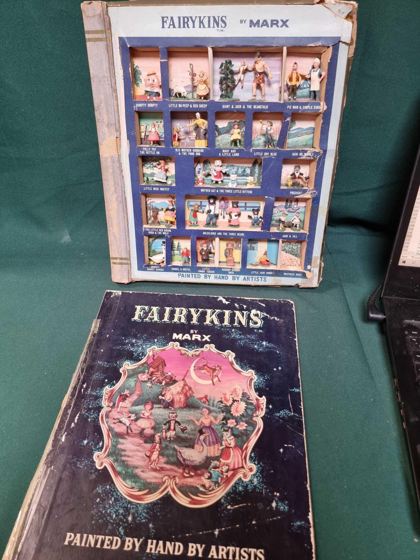 Marx Fairykins Book 1962. Book Contains 21 Different Fairykins Story Characters ( 2 Characters