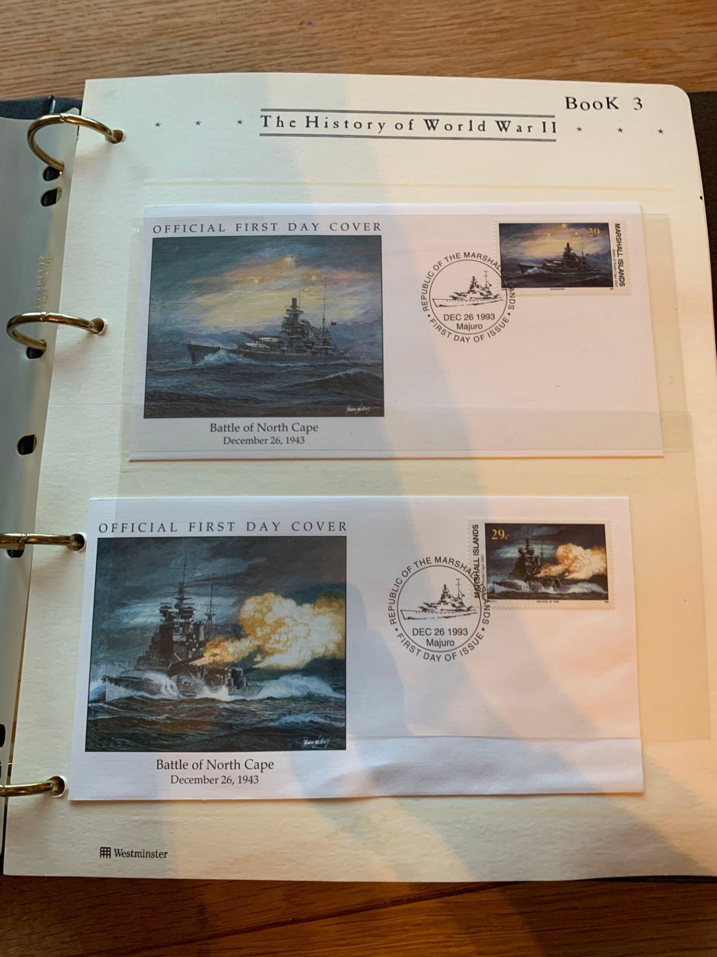 Westminster Collection The History Of World War II Official First Day Covers. 7 Complete Binders - Image 8 of 15