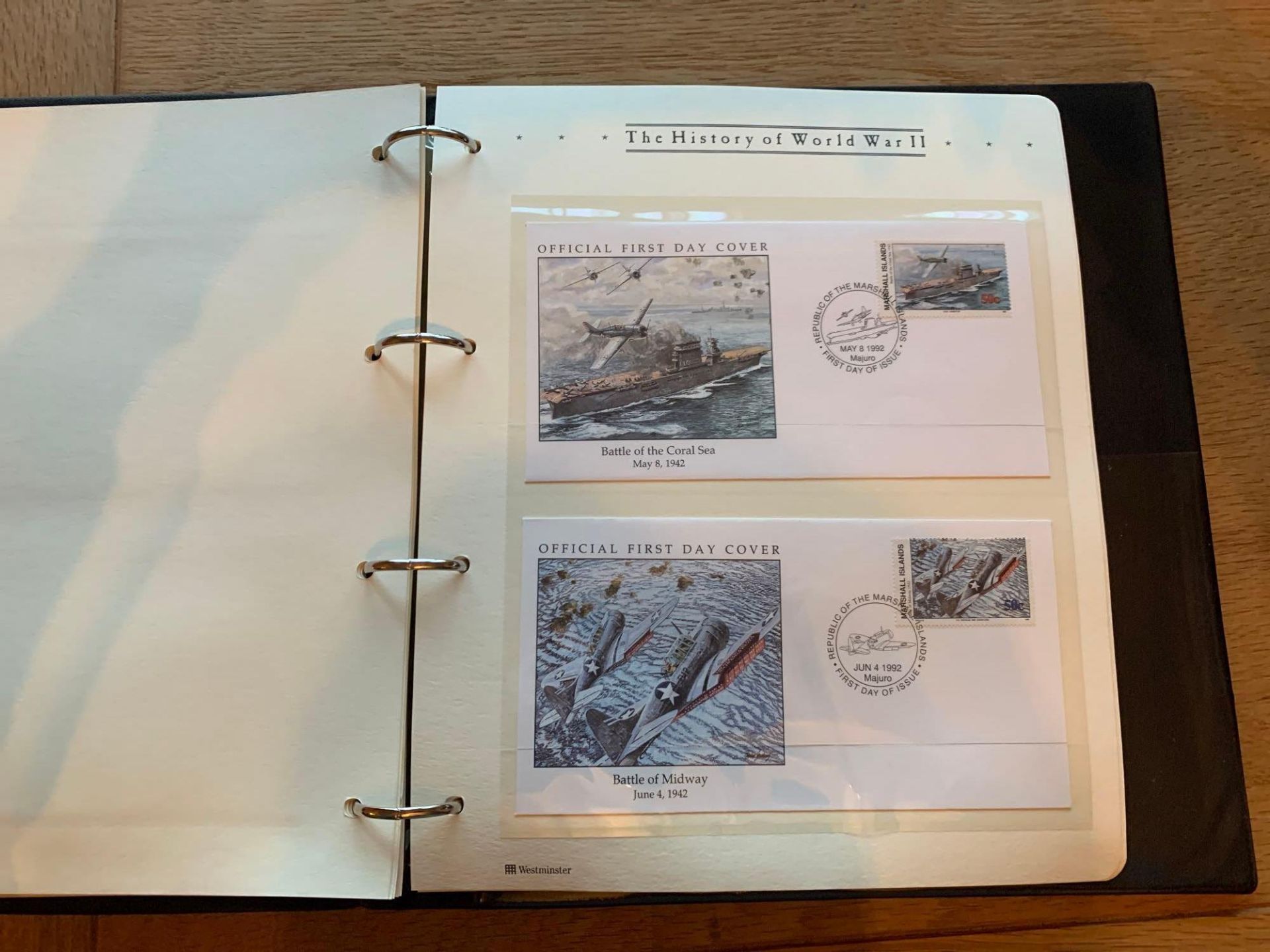 Westminster Collection The History Of World War II Official First Day Covers. 7 Complete Binders - Image 7 of 15