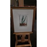 Framed Artwork Reed Works Limited Edition 3 Of 6 By Lynn Bailey (British) Monogram And Signed 59 X