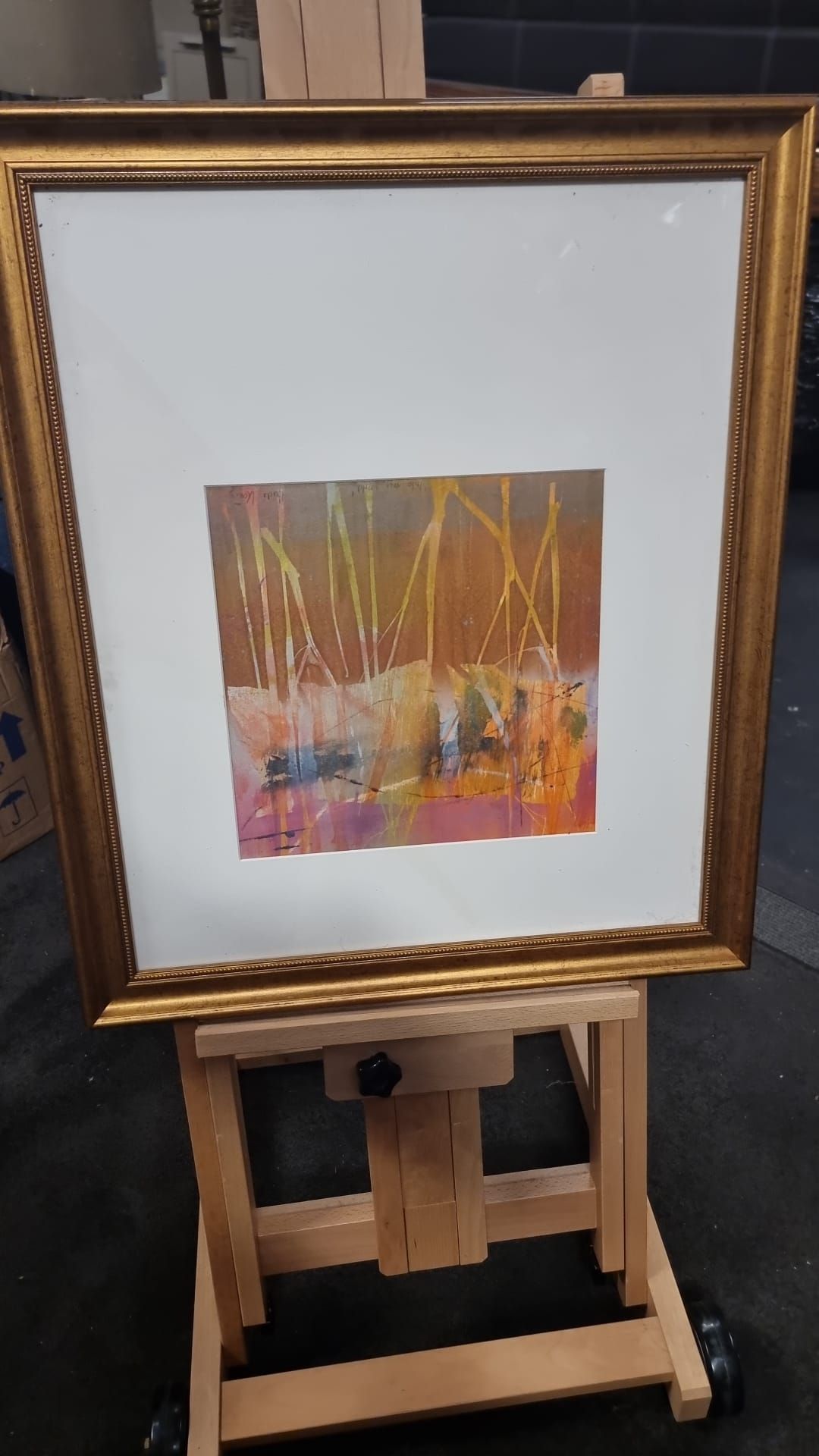 Framed Artwork Monorpint Signed Louise Davies (British) 59 X 69cm (A01) - Bild 4 aus 4