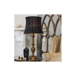 Martino Table Lamp Martino Classic Table Lamp With Decorative Antique Gold Base And Fluted Black