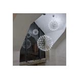 Starburst Hanging Pendant 70cm Diameter x 92 Lights With Its Chrome Bodied Spherical Globe And