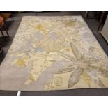 Handmade Rug From The Rug Company Floral Pattern In Yellows And GreysÂ 338 x 240cm (rug1)