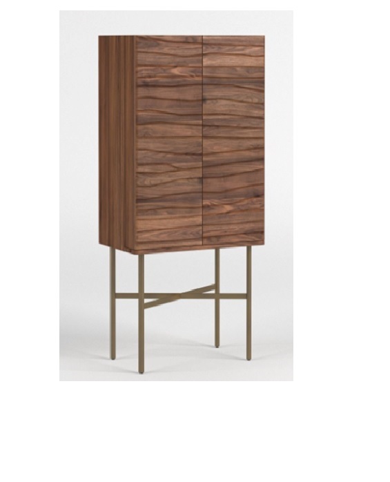 Benwest Cocktail Cabinet- A Capacious And Stylish Cocktail Cabinet Featuring Solid Black American - Image 3 of 4