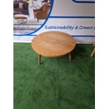 Wooden Coffee table in a light wood on 3 legs 75cm x 38 cm (SR599)