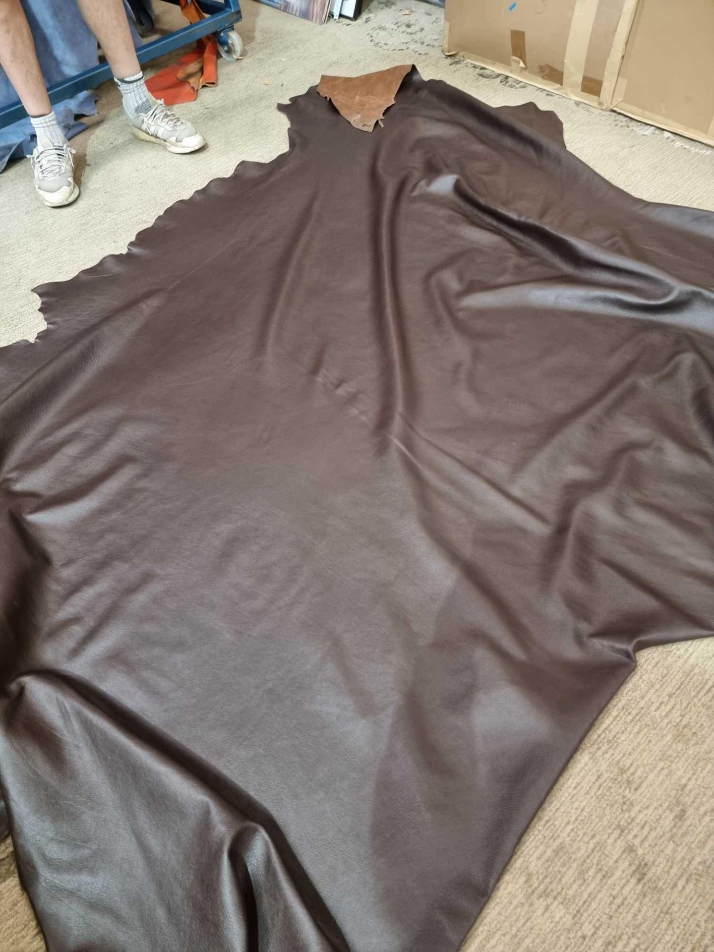 Mastrotto Mustang Bourneville Leather Hide approximately 3 96M2 2 2 x 1 8cm ( Hide No,148) - Bild 3 aus 3