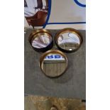 3x Compass Mirrors This Item Is Either Ex Showroom/Display Or Used