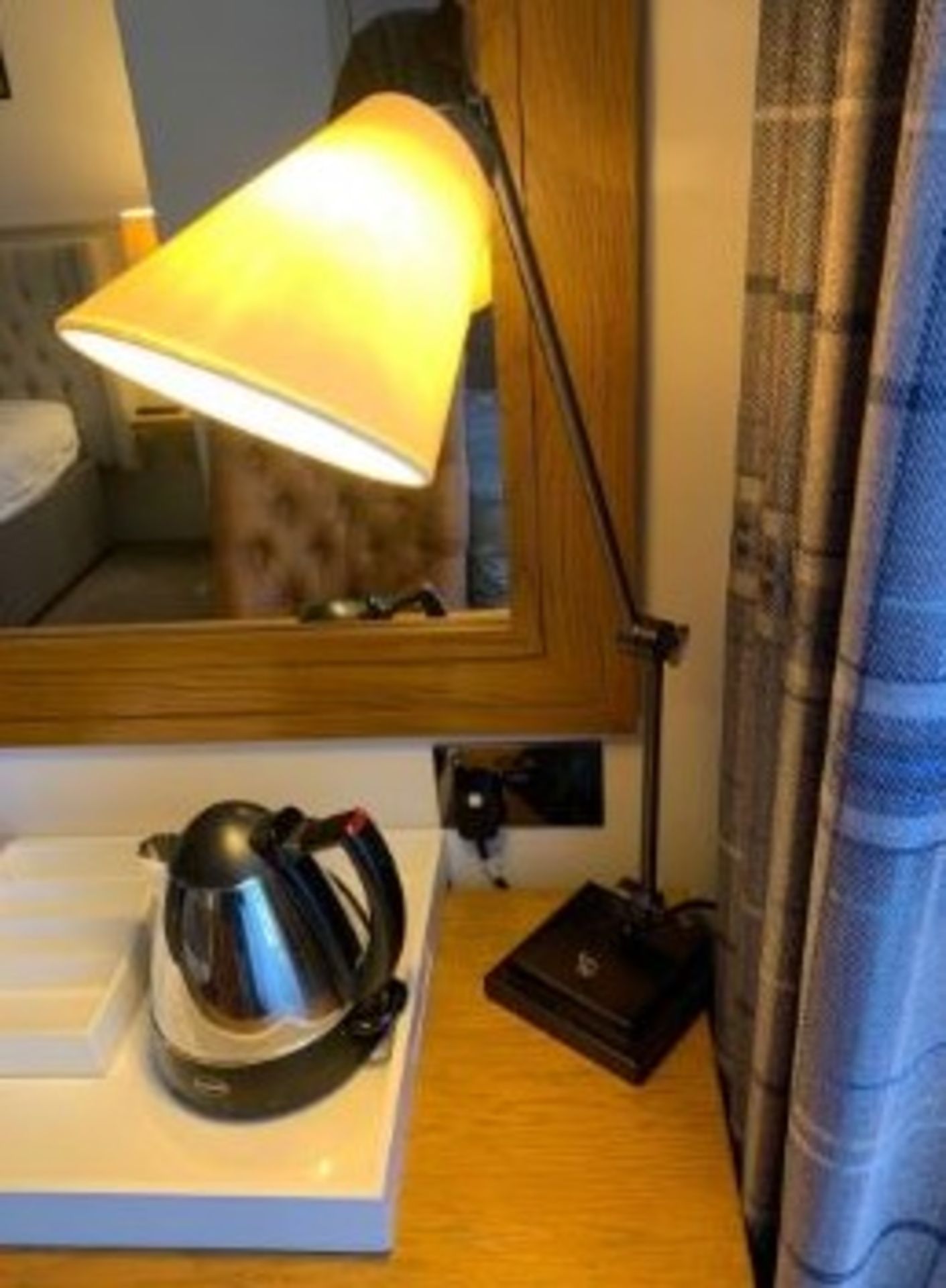 Chelsom Desk Study Desk Lamp With Heavy Stepped Base And Two Toothed Locking Key Swivel Joints