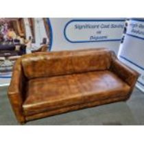 Leather Sofa Bijou Bijou In Antique Whisky 100% Leather An Eye Catching Design Leather Sofa Which