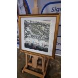 Framed Artowrk Where The Earth Meets The Sky Artist Proof S By Rachel Grigor (British B 1960) Signed