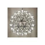 Starburst Hanging Pendant 80cm Diameter x 92 Lights With Its Chrome Bodied Spherical Globe And